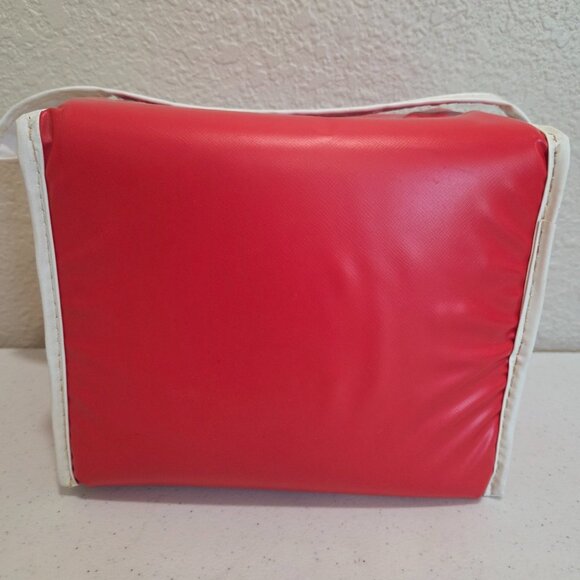Coca Cola Vintage Lunch Bag Zippered Red Cooler Vinyl - Picture 4 of 14